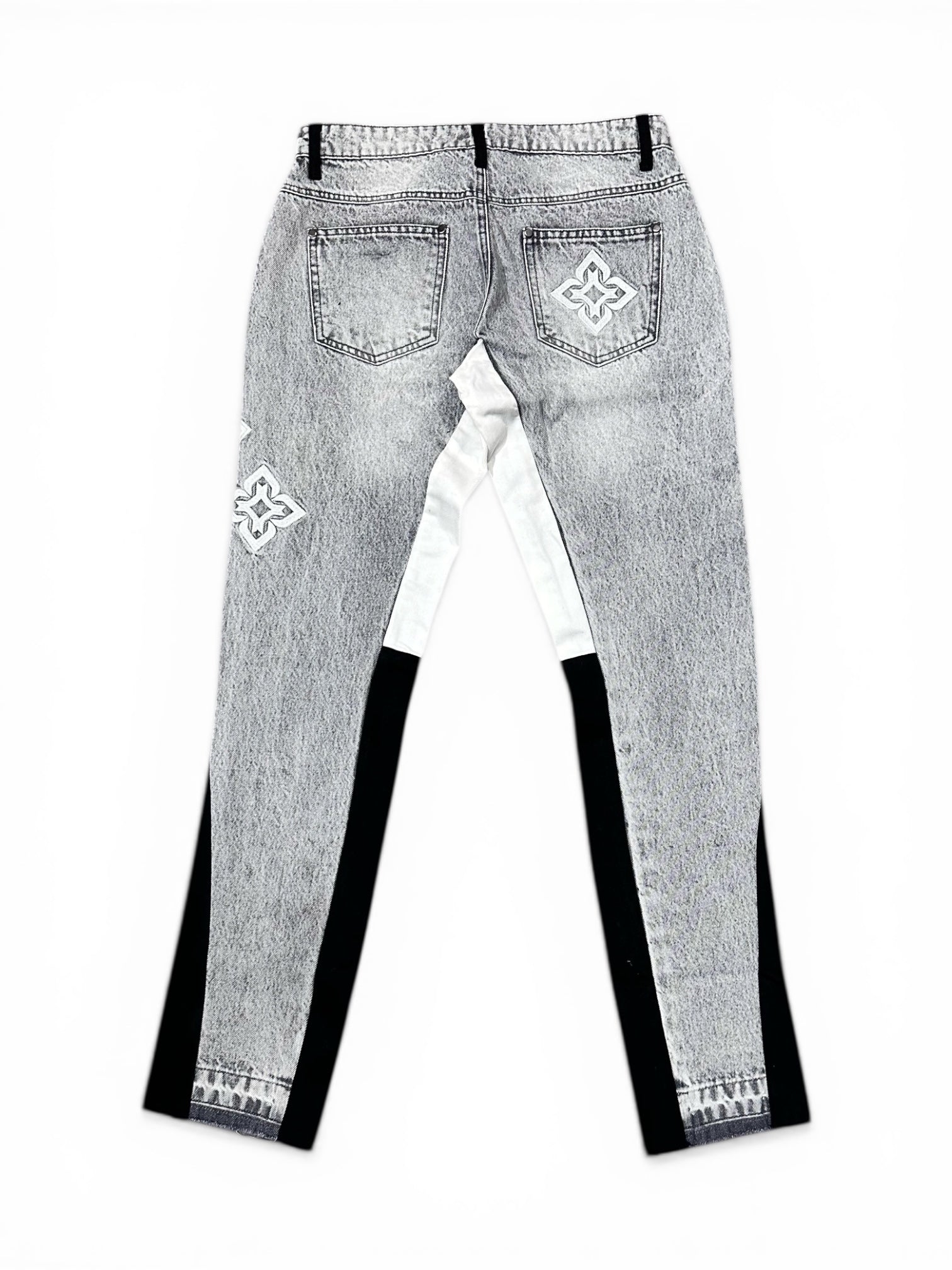 Ash Grey Panel Jeans